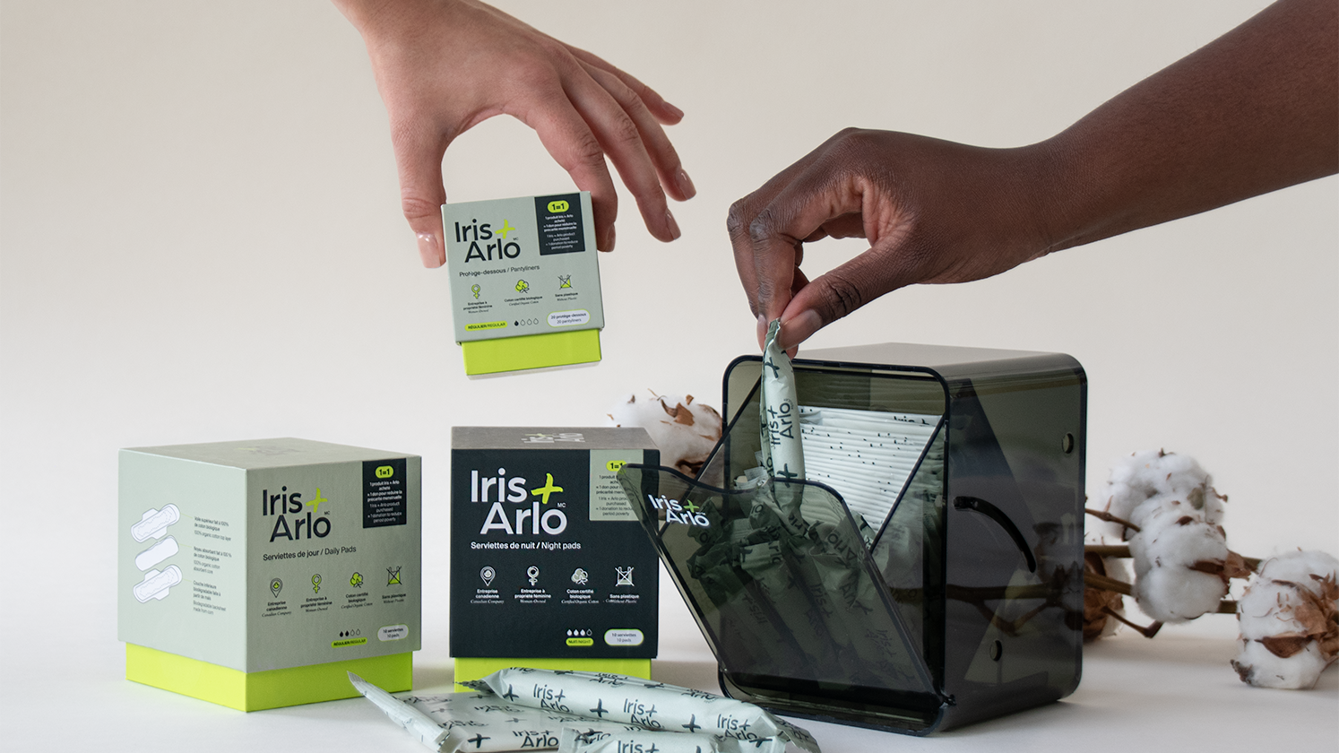 Photo des produits Serviettes de nuit, de l'entreprise Iris + Arlo